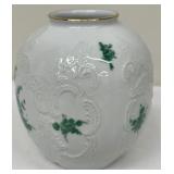 Royal Porzellan Bavaria KPM Germany Porcelain Vase - White and Green