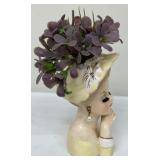 Vintage Inarco Lady Head Vase E-774 Cleve OH 1963