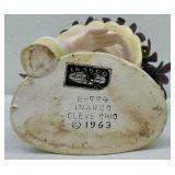 Vintage Inarco Lady Head Vase E-774 Cleve OH 1963