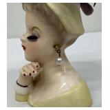 Vintage Inarco Lady Head Vase E-774 Cleve OH 1963