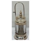 Vintage Double Pickle Castor with Clear Glass Jars