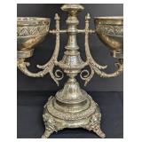Large Vintage Three Arm Silver Plate Epergne