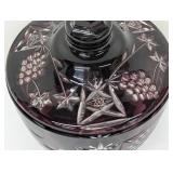 Czech Cut Crystal Covered Bowl