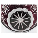 Czech Cut Crystal Covered Bowl