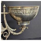 Large Vintage Three Arm Silver Plate Epergne