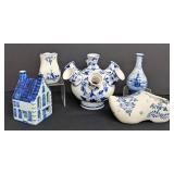Assorted Vintage Delft Collectibles
