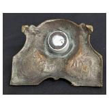 Beautiful Brass Vintage Inkwell