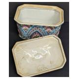 Vintage Chinese Ceramic Covered Dish