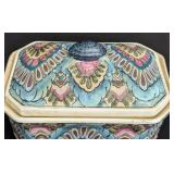 Vintage Chinese Ceramic Covered Dish