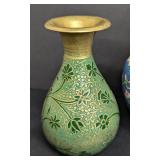 Assorted Vintage Cloisonné and Enamel Vases