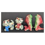 Two Sets of Vintage Salt and Pepper Shakers