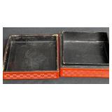 Vintage Cinnabar Lacquer Dish and Trinket Box