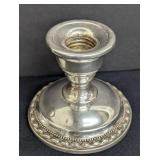 Pair of Vintage La Pierre Weighted Sterling Silver Candleholders