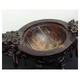 Pair of Bronze Lidded Censers