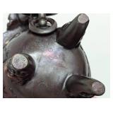 Pair of Bronze Lidded Censers