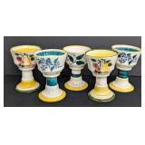 Vintage Stangl Pottery Painted Goblets