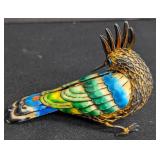 Five Vintage Chinese Silver and Enamel Bird Figurines