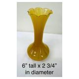 A Wonderful Assortment of Fall Color Glassware including a Vintage Fenton Carmel Opalescent Compote