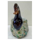 A Wonderful Assortment of Fall Color Glassware including a Vintage Fenton Carmel Opalescent Compote