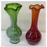 Lovely Pair of Vintage Lefton Bud Vases