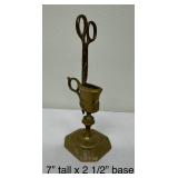 Vintage Beautiful Copper Mixing Bowl and A Brass Candle Wick Trimmer