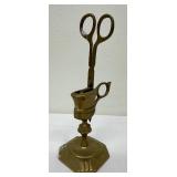 Vintage Beautiful Copper Mixing Bowl and A Brass Candle Wick Trimmer