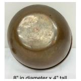 Vintage Beautiful Copper Mixing Bowl and A Brass Candle Wick Trimmer