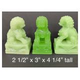Six Vintage Jadeite Figurines