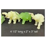 Six Vintage Jadeite Figurines
