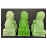 Six Vintage Jadeite Figurines