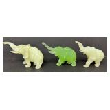 Six Vintage Jadeite Figurines