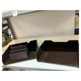 Leatherette Desk Accessories
