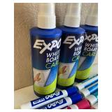 Dry Erase Markers and Board Cleaner
