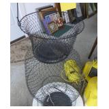 Minnow buckets and fish baskets