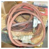 Fish house propane heater and hose
