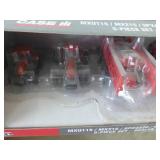 5 pc CASE IH toy tractor set