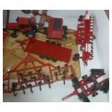 CASE IH toy tractors and implements