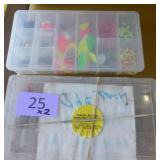 Two boxes of fishing gear