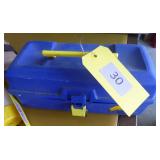 Fishing tackle box with some tackle