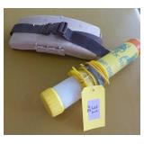 Fishing marker light And a waist tackle box for fly fishing or wading