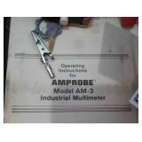 Amprobe AM-3 multi-meter with probes and clamps