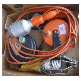 Cord reels and trouble lights