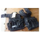Tool belt with 2 pouches