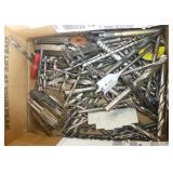 Box with lots of taps and drill bits and feeler gauges