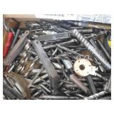 Box with lots of taps and drill bits and feeler gauges