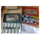 hex driver set and sockets and ratchet