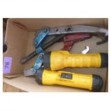 gear puller and flashlights and light