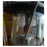 Coleman lantern, fuel and gas can
