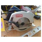 Ryobi 7-1/4 inch circular saw and level