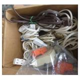 Large group of extension cords and outlet strips